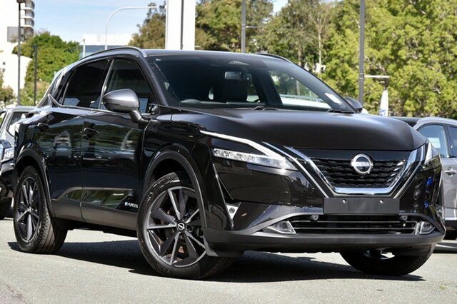 Demo Nissan Qashqai J12 MY24 TI e-POWER Newstead, 2024 Nissan Qashqai J12 MY24 TI e-POWER Pearl Black 1 Speed Reduction Gear Wagon Hybrid