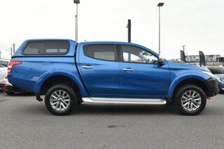 2017 Mitsubishi Triton MQ MY18 GLS Double Cab Blue 6 Speed Manual Utility.