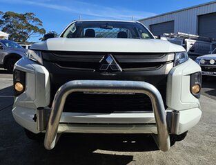 2020 Mitsubishi Triton MR MY20 GLX White 6 Speed Manual Cab Chassis.