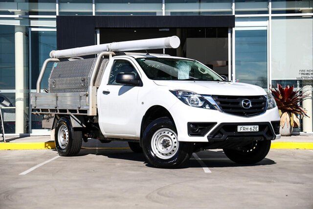 Used Mazda BT-50 UR0YG1 XT 4x2 Hi-Rider Kirrawee, 2018 Mazda BT-50 UR0YG1 XT 4x2 Hi-Rider White 6 Speed Manual Cab Chassis