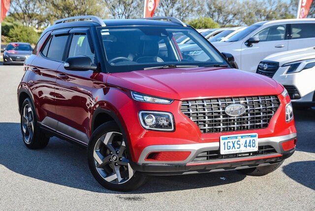 Used Hyundai Venue QX MY20 Elite Clarkson, 2020 Hyundai Venue QX MY20 Elite Red 6 Speed Automatic Wagon