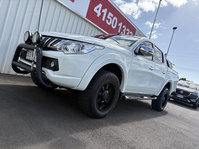 Used Mitsubishi Triton MQ MY16 GLS Double Cab Bundaberg, 2016 Mitsubishi Triton MQ MY16 GLS Double Cab White 6 Speed Manual Utility