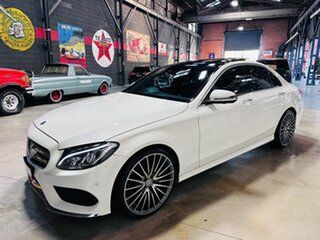 2017 Mercedes-Benz C-Class W205 807+057MY C250 9G-Tronic White 9 Speed Sports Automatic Sedan