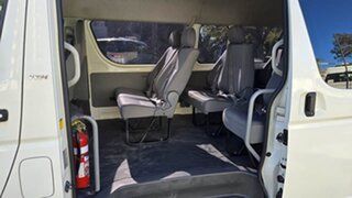 2009 Toyota HiAce TRH223R MY08 Commuter High Roof Super LWB White 4 Speed Automatic Bus