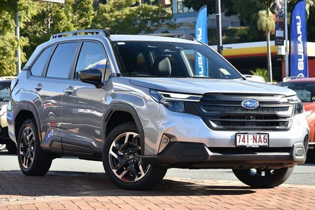 Demo Subaru Forester S6 MY26 CVT AWD Newstead, 2025 Subaru Forester S6 MY26 CVT AWD Ice Silver 8 Speed Constant Variable Wagon