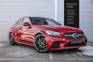 2021 Mercedes-Benz C-Class W205 801MY C300 9G-Tronic Red 9 Speed Sports Automatic Sedan.