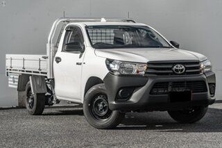 2022 Toyota Hilux TGN121R Workmate 4x2 White 6 Speed Sports Automatic Cab Chassis.