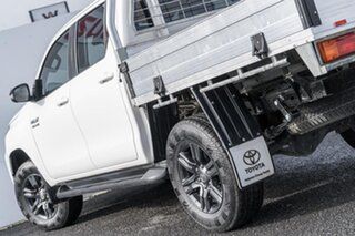 2022 Toyota Hilux GUN126R SR Double Cab White 6 Speed Sports Automatic Cab Chassis