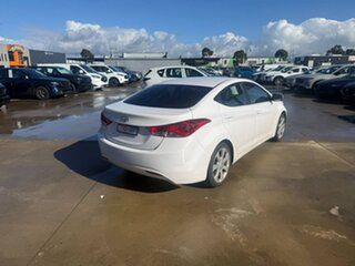 2012 Hyundai Elantra MD2 Premium White 6 Speed Sports Automatic Sedan.