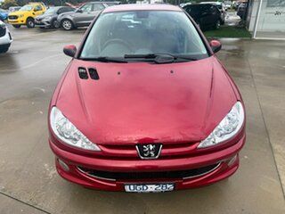 2005 Peugeot 206 T1 MY04 XT Red 4 Speed Sports Automatic Hatchback