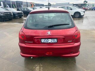 2005 Peugeot 206 T1 MY04 XT Red 4 Speed Sports Automatic Hatchback