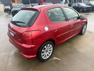 2005 Peugeot 206 T1 MY04 XT Red 4 Speed Sports Automatic Hatchback.