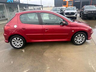 2005 Peugeot 206 T1 MY04 XT Red 4 Speed Sports Automatic Hatchback.