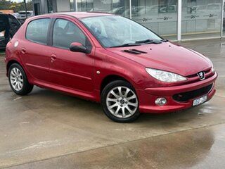 2005 Peugeot 206 T1 MY04 XT Red 4 Speed Sports Automatic Hatchback.
