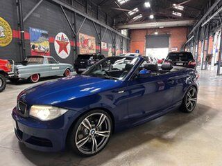 2012 BMW 1 Series E88 LCI MY0312 135i D-CT M Sport Blue 7 Speed Sports Automatic Dual Clutch