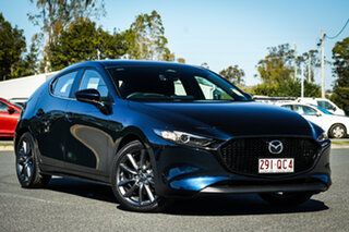 2025 Mazda 3 BP2H7A G20 SKYACTIV-Drive Evolve Deep Crystal Blue 6 Speed Sports Automatic Hatchback.