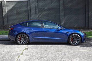 2022 Tesla Model 3 MY22 Performance AWD Blue 1 Speed Reduction Gear Sedan.
