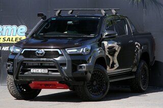 2021 Toyota Hilux GUN126R Rogue Double Cab Black 6 Speed Sports Automatic Utility.