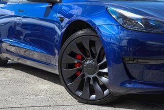 2022 Tesla Model 3 MY22 Performance AWD Blue 1 Speed Reduction Gear Sedan