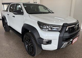 2022 Toyota Hilux GUN126R Rogue Double Cab White 6 Speed Sports Automatic Utility.