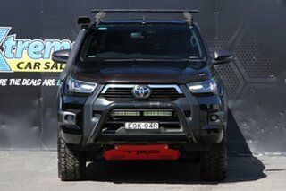 2021 Toyota Hilux GUN126R Rogue Double Cab Black 6 Speed Sports Automatic Utility.