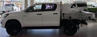 2019 Toyota Hilux GUN126R SR Double Cab White 6 Speed Sports Automatic Cab Chassis