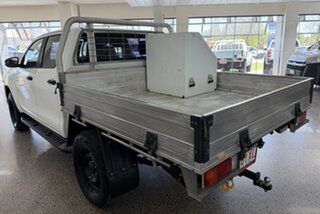 2019 Toyota Hilux GUN126R SR Double Cab White 6 Speed Sports Automatic Cab Chassis