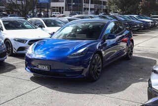 2022 Tesla Model 3 MY22 Performance AWD Blue 1 Speed Reduction Gear Sedan