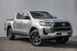 2023 Toyota Hilux GUN126R SR Double Cab Silver 6 Speed Sports Automatic Utility.
