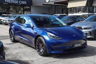 2022 Tesla Model 3 MY22 Performance AWD Blue 1 Speed Reduction Gear Sedan
