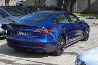 2022 Tesla Model 3 MY22 Performance AWD Blue 1 Speed Reduction Gear Sedan