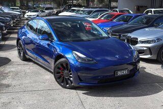 2022 Tesla Model 3 MY22 Performance AWD Blue 1 Speed Reduction Gear Sedan