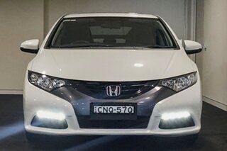 2013 Honda Civic 9th Gen MY13 VTi-S White Sequential Auto Hatchback