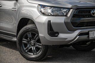 2023 Toyota Hilux GUN126R SR Double Cab Silver 6 Speed Sports Automatic Utility.