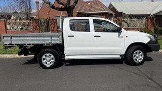 2012 Toyota Hilux KUN26R MY12 SR (4x4) White Crystal 5 Speed Manual Dual Cab Pick-up