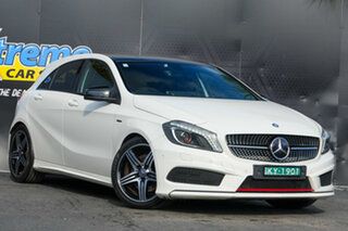 2014 Mercedes-Benz A-Class W176 A250 D-CT Sport White 7 Speed Sports Automatic Dual Clutch Hatchback.
