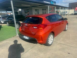 2013 Toyota Corolla ZRE182R Ascent Sport S-CVT Orange 7 Speed Constant Variable Hatchback.