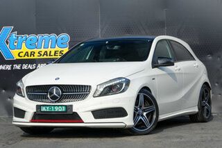 2014 Mercedes-Benz A-Class W176 A250 D-CT Sport White 7 Speed Sports Automatic Dual Clutch Hatchback.
