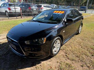 2013 Mitsubishi Lancer CJ MY13 ES Black 6 Speed Constant Variable Sedan.