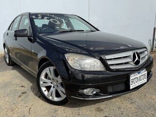2008 Mercedes-Benz C200 W204 Kompressor Avantgarde Black 5 Speed Automatic Tipshift Sedan.