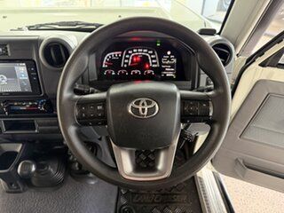 2024 Toyota Landcruiser Vdjl79R GXL Double Cab White 5 Speed Manual Cab Chassis