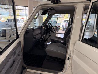 2024 Toyota Landcruiser Vdjl79R GXL Double Cab White 5 Speed Manual Cab Chassis