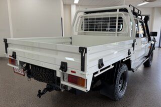 2024 Toyota Landcruiser Vdjl79R GXL Double Cab White 5 Speed Manual Cab Chassis.