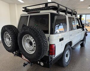 2019 Toyota Landcruiser VDJ76R Workmate White 5 Speed Manual Wagon.