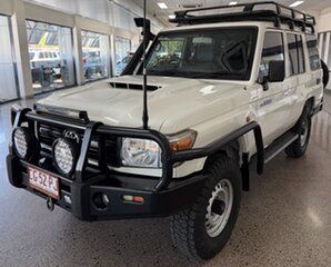2019 Toyota Landcruiser VDJ76R Workmate White 5 Speed Manual Wagon