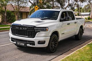 2025 Ram 1500 DT MY26 Limited Crew Cab SWB Hurricane HO RamBox Bright White 8 Speed Automatic.