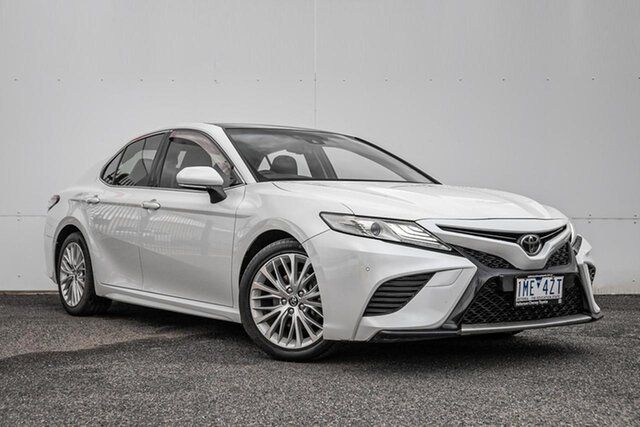 Used Toyota Camry ASV70R SL Keysborough, 2017 Toyota Camry ASV70R SL White 6 Speed Sports Automatic Sedan