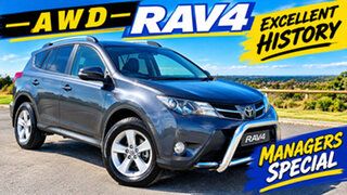 2014 Toyota RAV4 ASA44R GXL (4x4) Graphite Blue 6 Speed Automatic Wagon.
