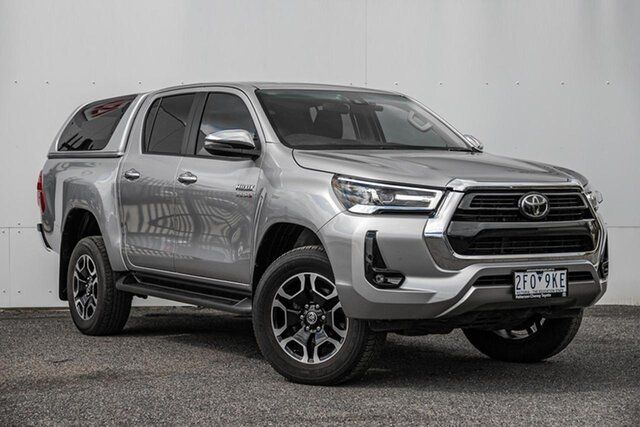 Used Toyota Hilux GUN126R SR5 Double Cab Keysborough, 2022 Toyota Hilux GUN126R SR5 Double Cab Silver 6 Speed Sports Automatic Utility