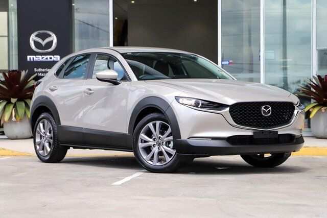 New Mazda CX-30 DM2W7A G20 SKYACTIV-Drive Evolve Kirrawee, 2026 Mazda CX-30 DM2W7A G20 SKYACTIV-Drive Evolve Platinum Quartz 6 Speed Sports Automatic Wagon